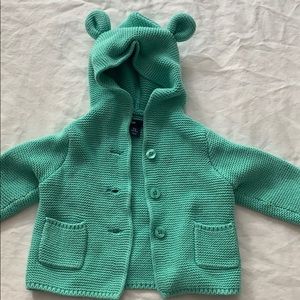 Baby Gap garter bear hoodie